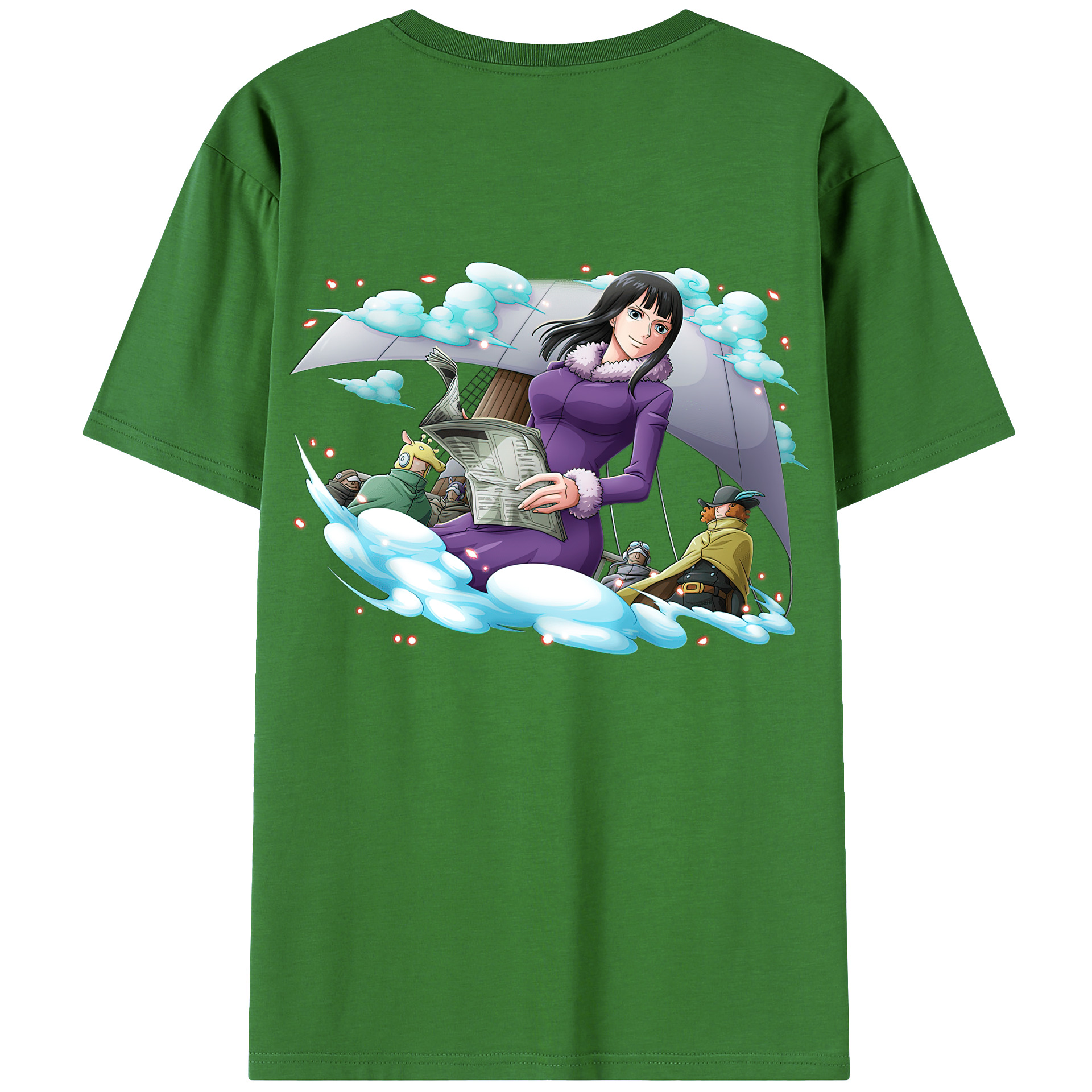 ワンピース ニコ・ロビン ONE PIECE Nico Robin レディース半袖Tシャツ(バックプリント)